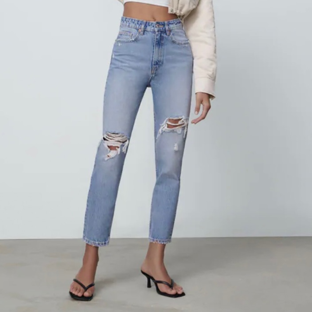 zara mom jeans